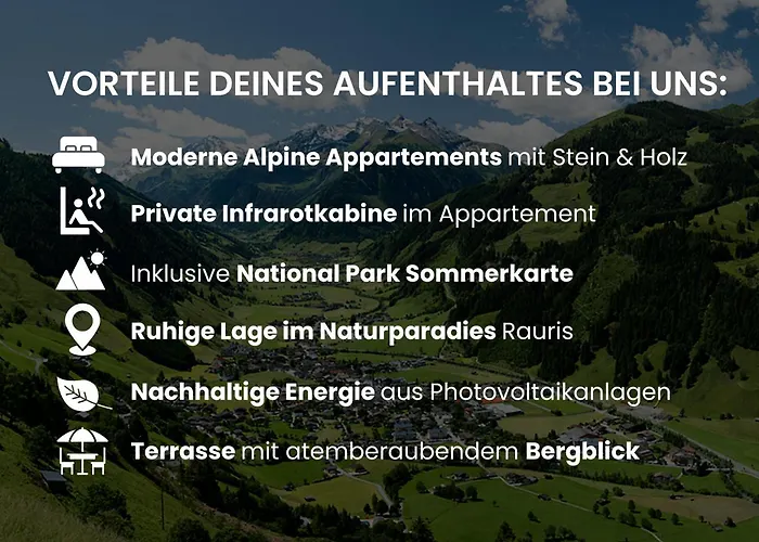 Alpine Goldquell - Infrarot Kabine, National Park Sommerkarte Und Bergblick شقة *